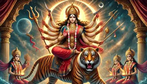  गीत सङ्गीत क्षेत्रमा लागेकाले विशेष पूजा आराधना गरिने चन्द्रघण्टा देवीको साधना गरिँदै 